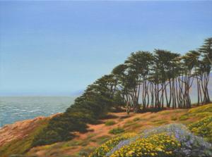 The New Oil Painting San Francisco Lands End By Alex Vishnevsky